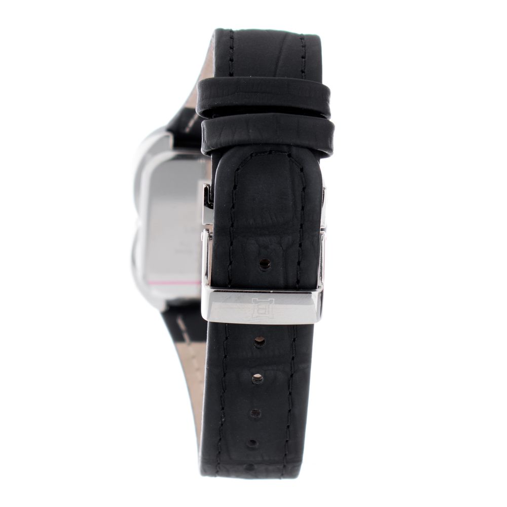 Laura Biagiotti Black Leather Dress Watch Laura Biagiotti