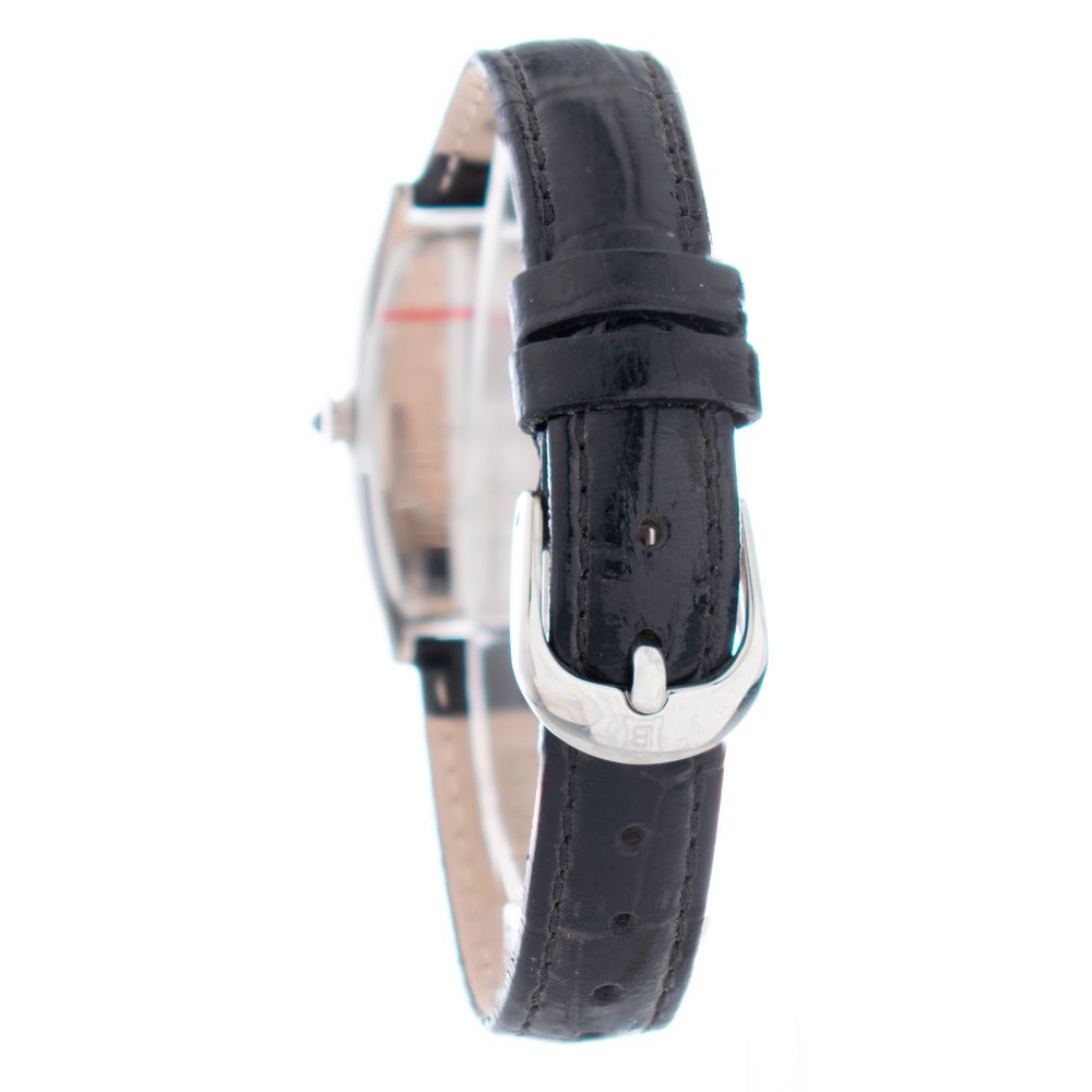 Laura Biagiotti Black Leather Dress Watch Laura Biagiotti