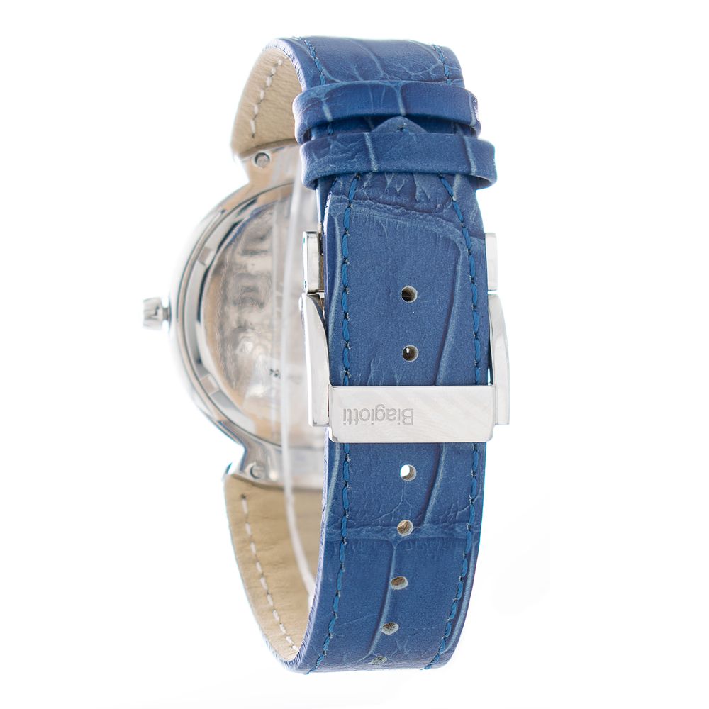 Laura Biagiotti Blue Leather Dress Watch Laura Biagiotti