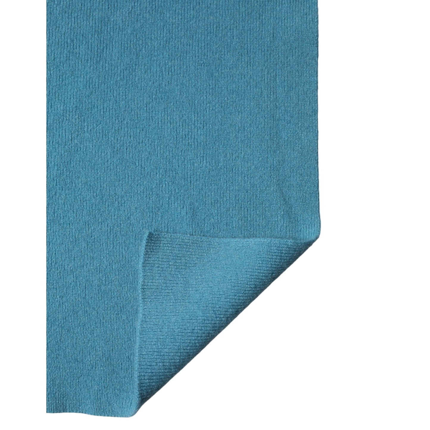 Dolce & Gabbana Blue Cashmere Knit Neck Wrap Shawl Scarf Dolce & Gabbana