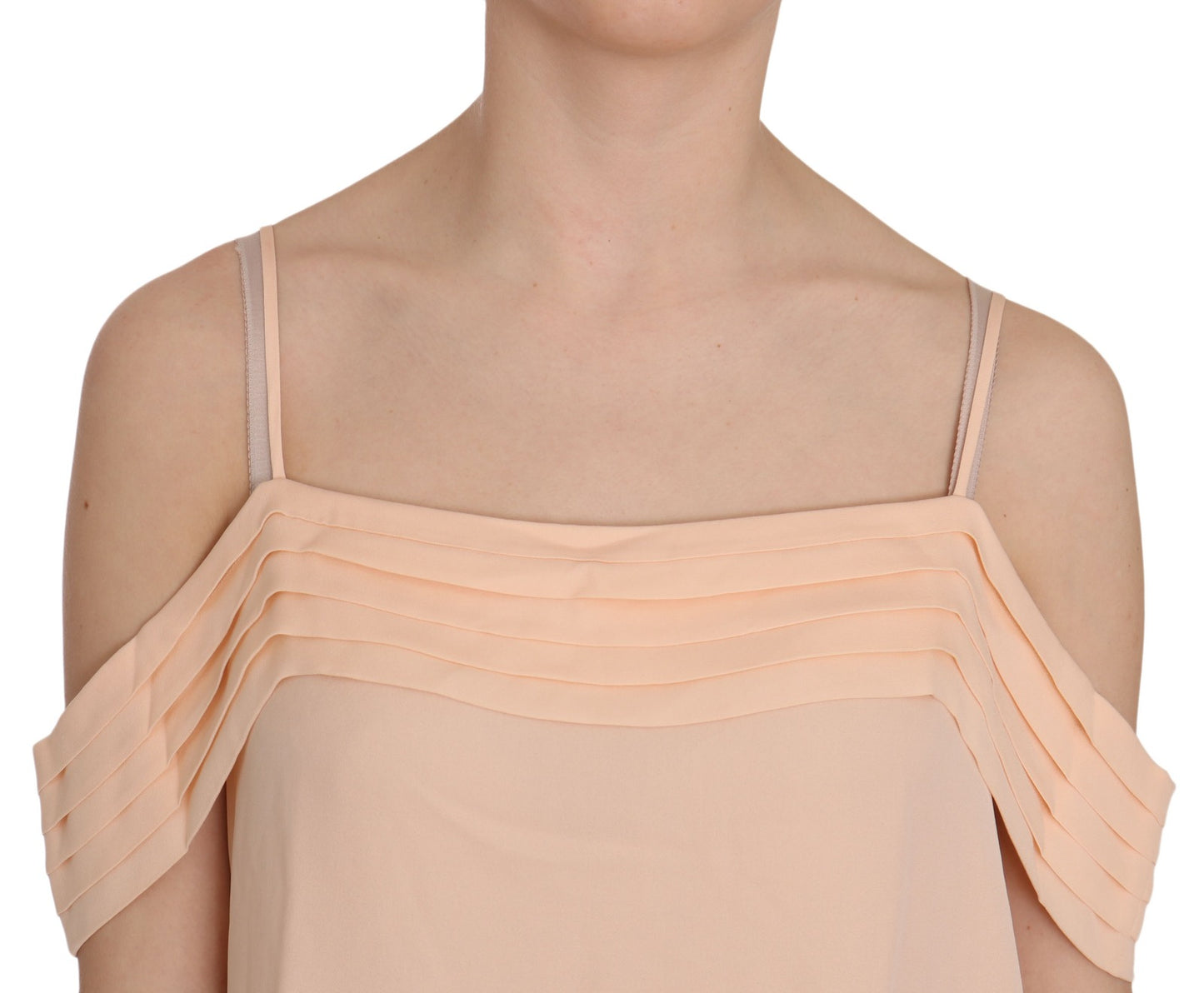 Alexander Wang Orange Off Shoulder Strap Square Neck Top Blouse Alexander Wang