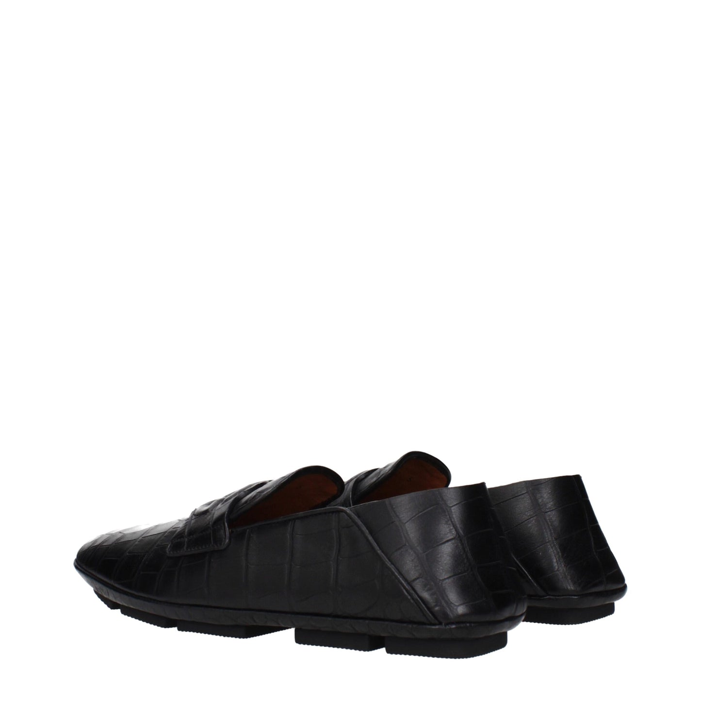 Dolce & Gabbana Black Leather Slip-On Loafers Dolce & Gabbana