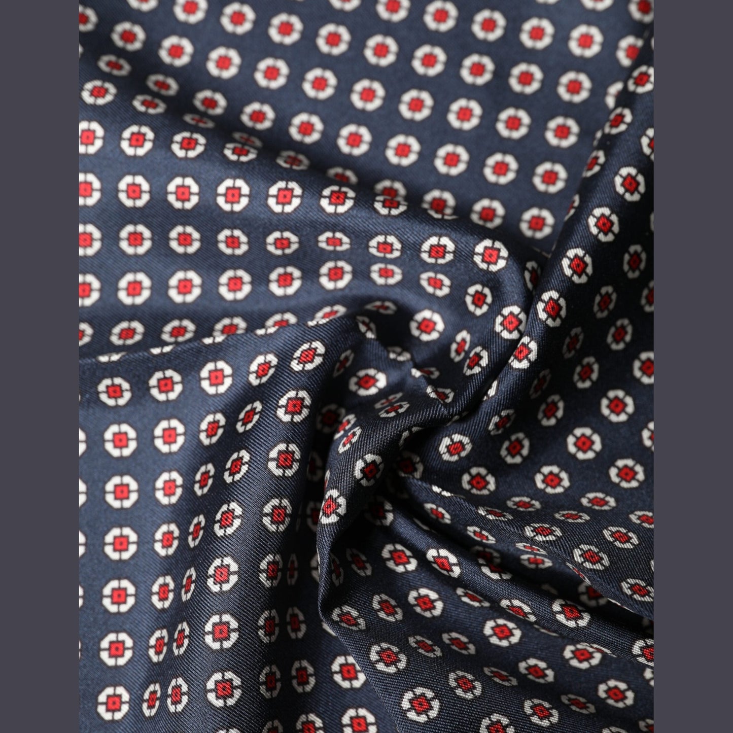 Dolce & Gabbana Blue Patterned Silk Square Handkerchief Scarf Dolce & Gabbana
