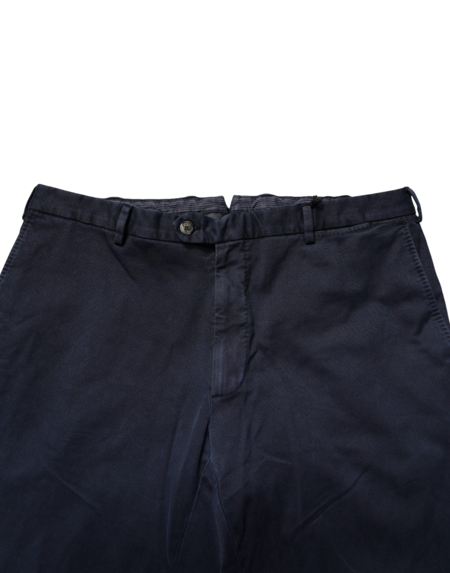 Santaniello Dark Blue Mid Waist Skinny Chino Trouser Pants Santaniello