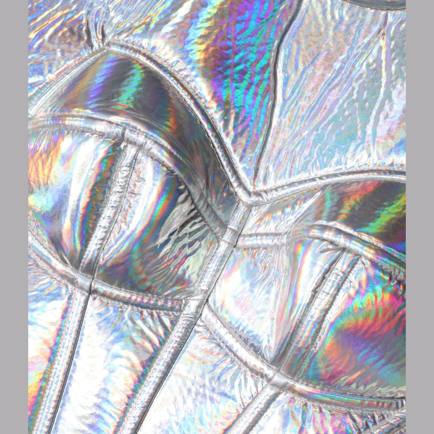 Dolce & Gabbana Silver Iridescent Bodycon Sheath Midi Dress Dolce & Gabbana