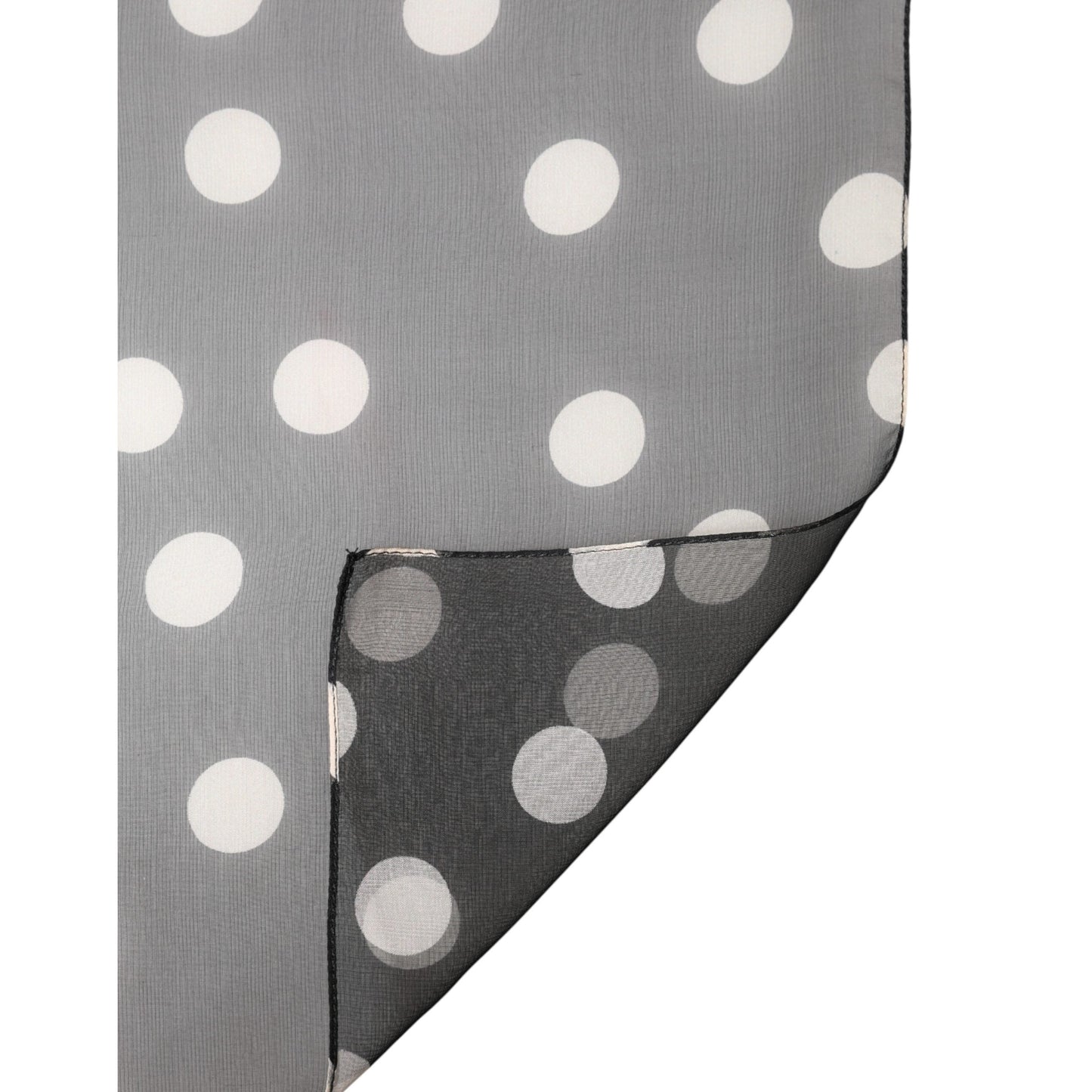 Dolce & Gabbana Black Polka Dot Silk Neck Wrap Shawl 205cm x 137cm Scarf