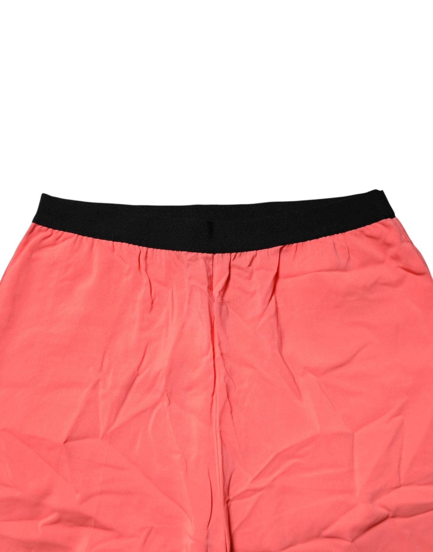 Jucca Neon Pink High Waist Straight Wide Leg Trouser Pants Jucca