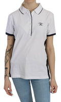 Beverly Hills Cotton White Collared Short Sleeve Top - Eljoys Fashion 