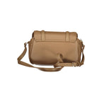 Mario Valentino brown polyurethane women's bag with stylish design and adjustable strap, perfect for everyday use.