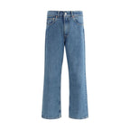 Our Legacy Blue Cotton Tapered Jeans