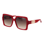 Trussardi Red Acetate Sunglasses
