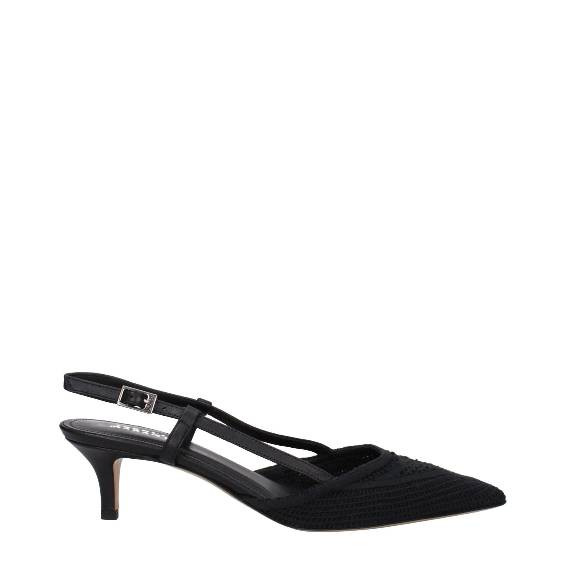 Isabel Marant Black Fabric Mid Heel Pumps
