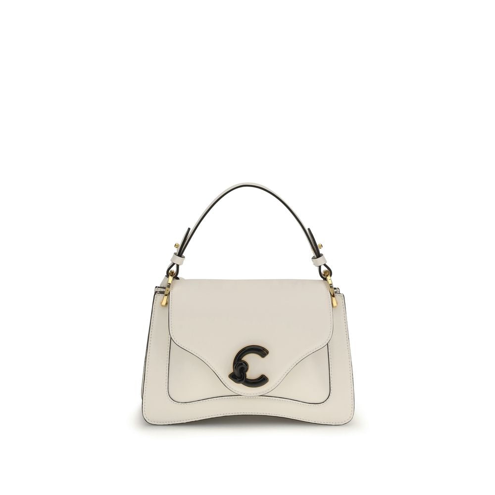 Coccinelle Beige Calf Leather Bos Taurus Shoulder Bag Coccinelle