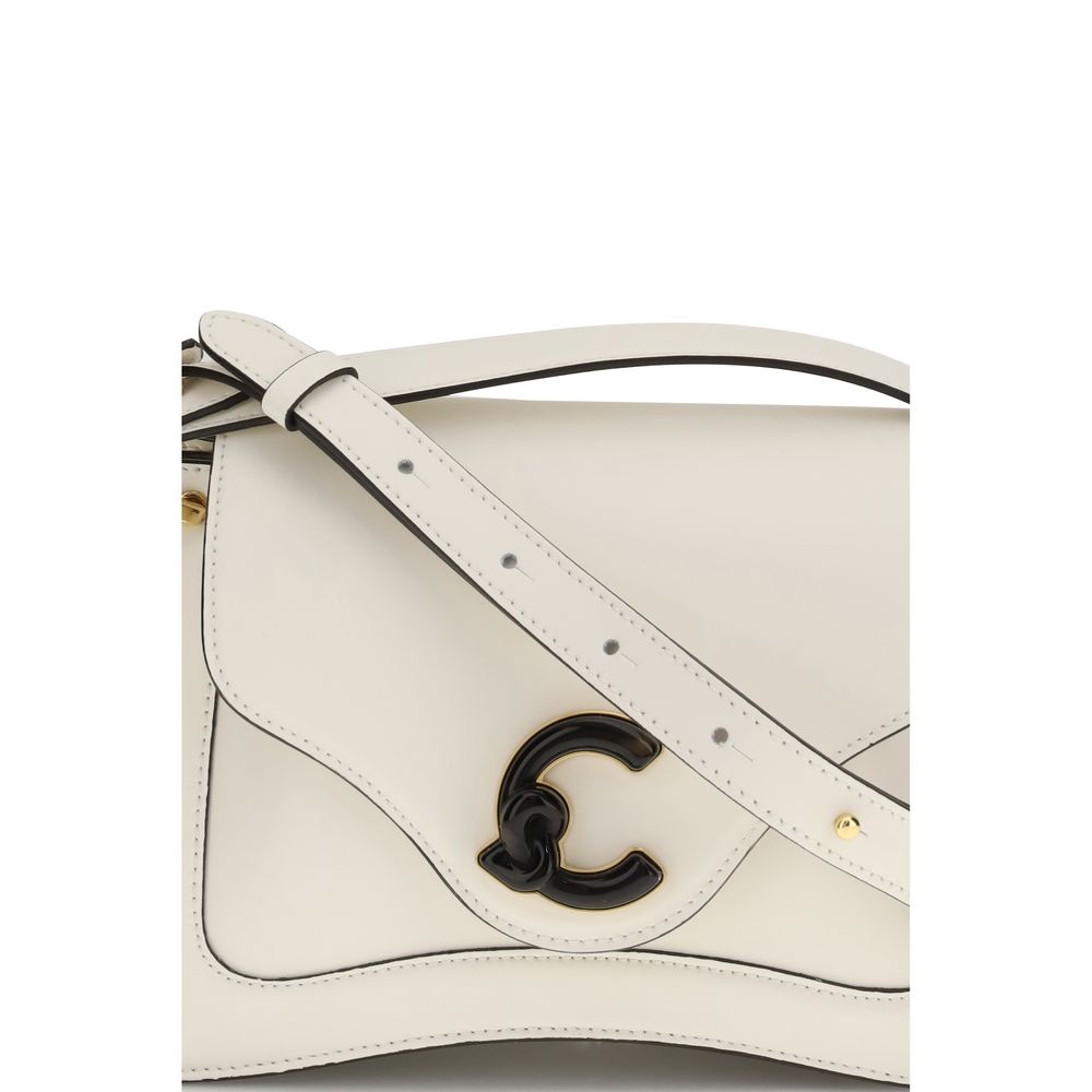 Coccinelle Beige Calf Leather Bos Taurus Shoulder Bag Coccinelle