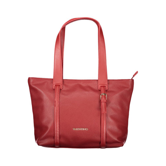 Mario Valentino Rosso Polyurethane Women's Bag with Zip Closure Mario Valentino