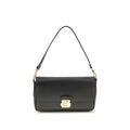 Coccinelle Black Calf Leather Bos Taurus Shoulder Bag - Eljoys Fashion 