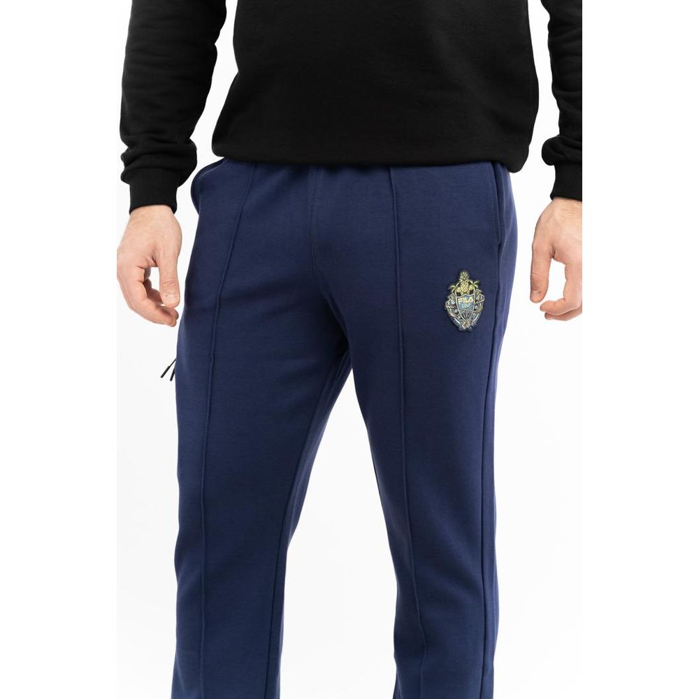 Fila Blue Cotton Joggers Workout Pants