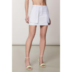 Patrizia Pepe Purple Cotton Mini Skirt
