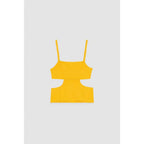 Patrizia Pepe Orange Viscose Tank Tops