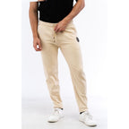 Cavalli Class Beige Cotton Joggers (Workout Pants)