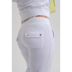 Juicy Couture White Polyester Casual Pants