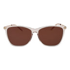 Replay beige plastic sunglasses with rounded frames and dark lenses, stylish and lightweight for casual outdoor wear.