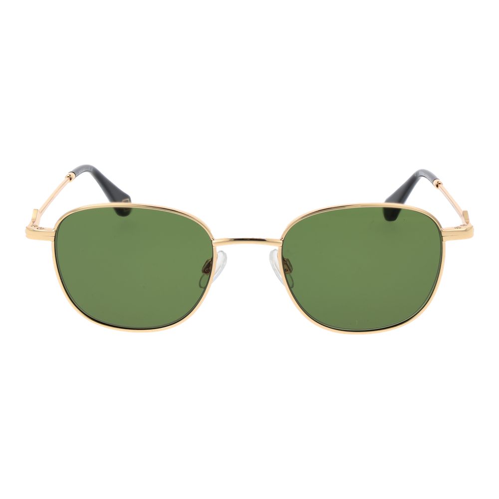 Replay gold metal sunglasses with sleek frame and tinted lenses, stylish accessory for sun protection and fashion.