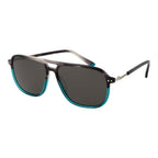 Replay turquoise plastic sunglasses with round frames and dark lenses, stylish eyewear for casual or outdoor wear.
