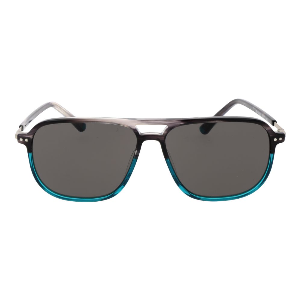 Replay turquoise plastic sunglasses with round frames and tinted lenses, stylish and lightweight for casual wear.