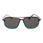 Replay turquoise plastic sunglasses with round frames and tinted lenses, stylish and lightweight for casual wear.