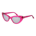Replay pink plastic sunglasses with rounded frames and tinted lenses, stylish accessories for sunny days.