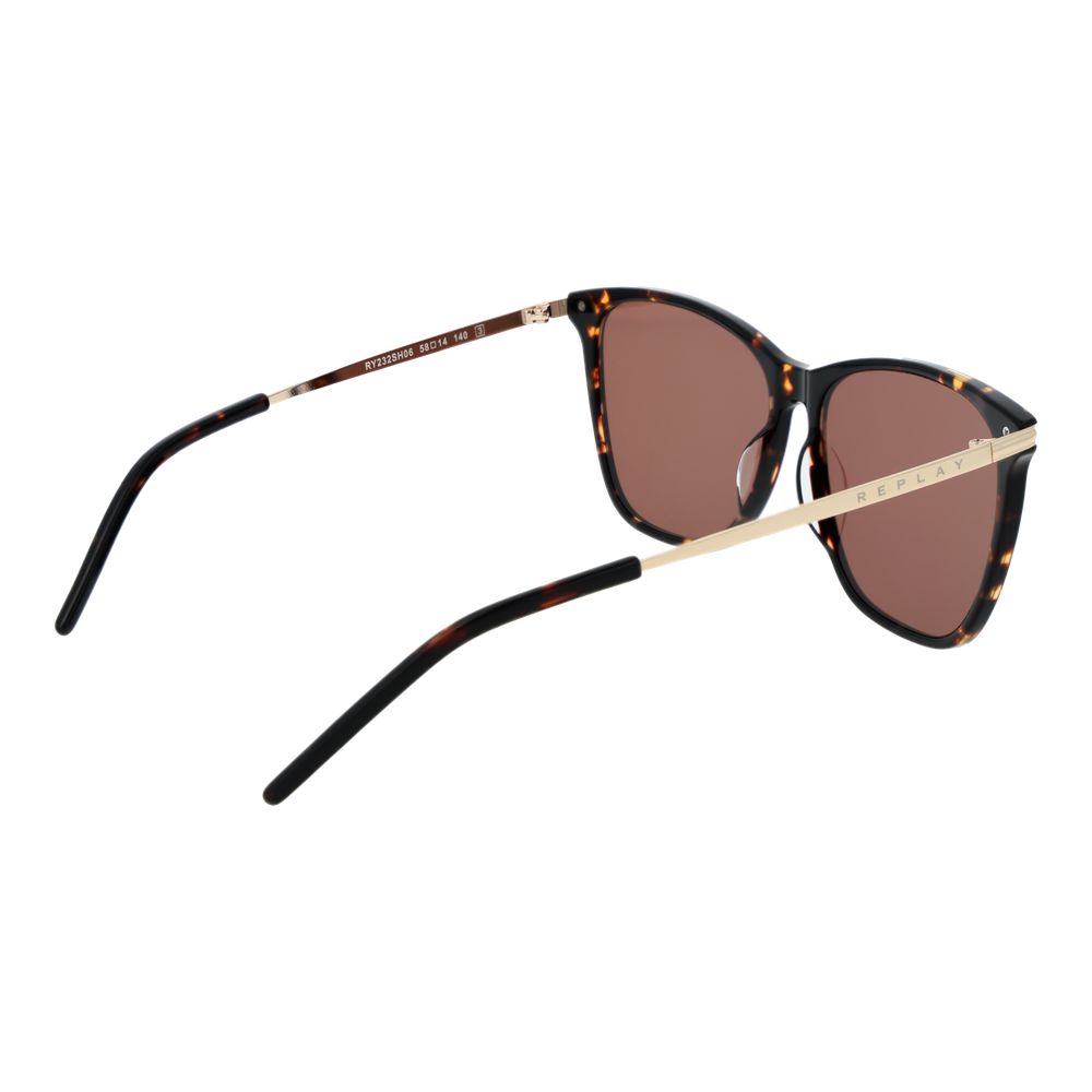 Replay Bicolor Plastic Sunglasses with colorful frames and dark tinted lenses, stylish and lightweight for everyday wear.
