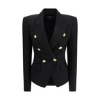 Balmain Black Wool Oves Aries Blazer Balmain