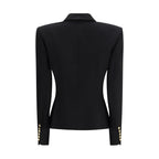 Balmain Black Wool Oves Aries Blazer Balmain