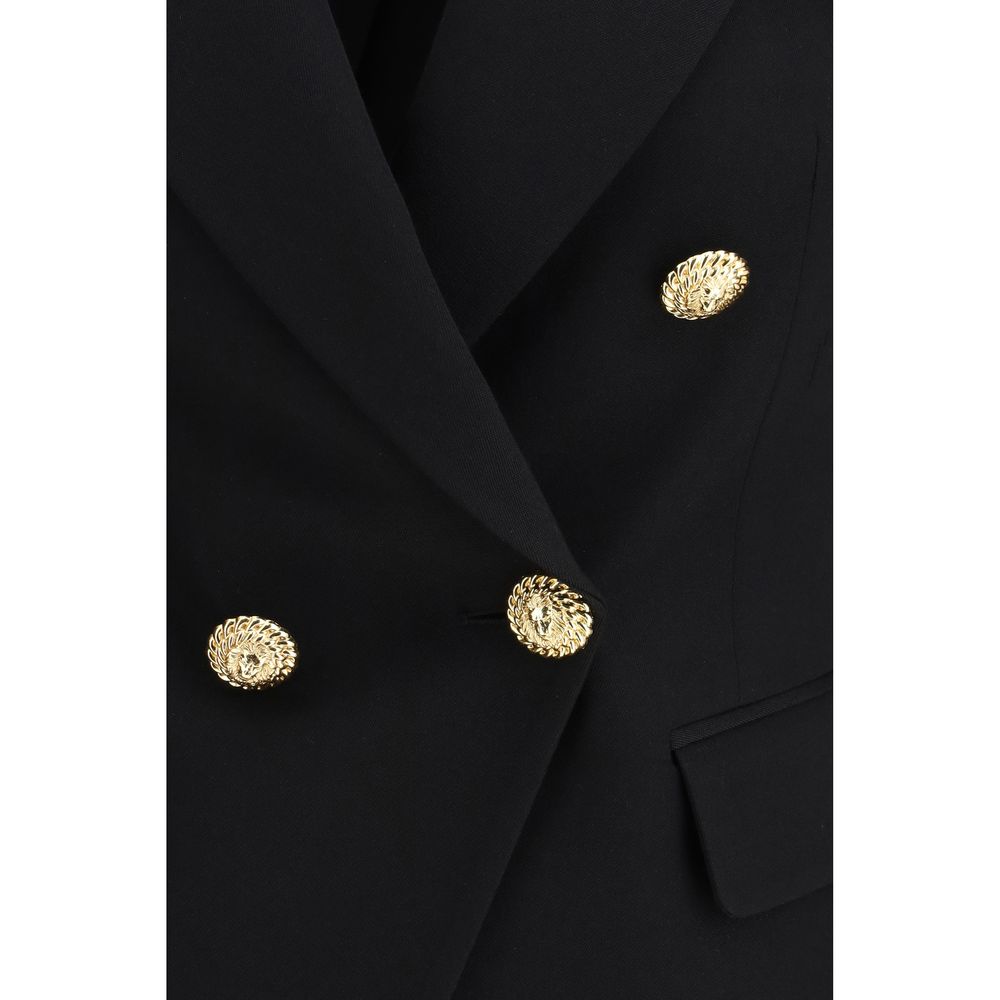 Balmain Black Wool Oves Aries Blazer Balmain