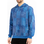 Fila blue polyester sweatshirt with a relaxed fit and ribbed cuffs, featuring the iconic Fila logo on the chest.