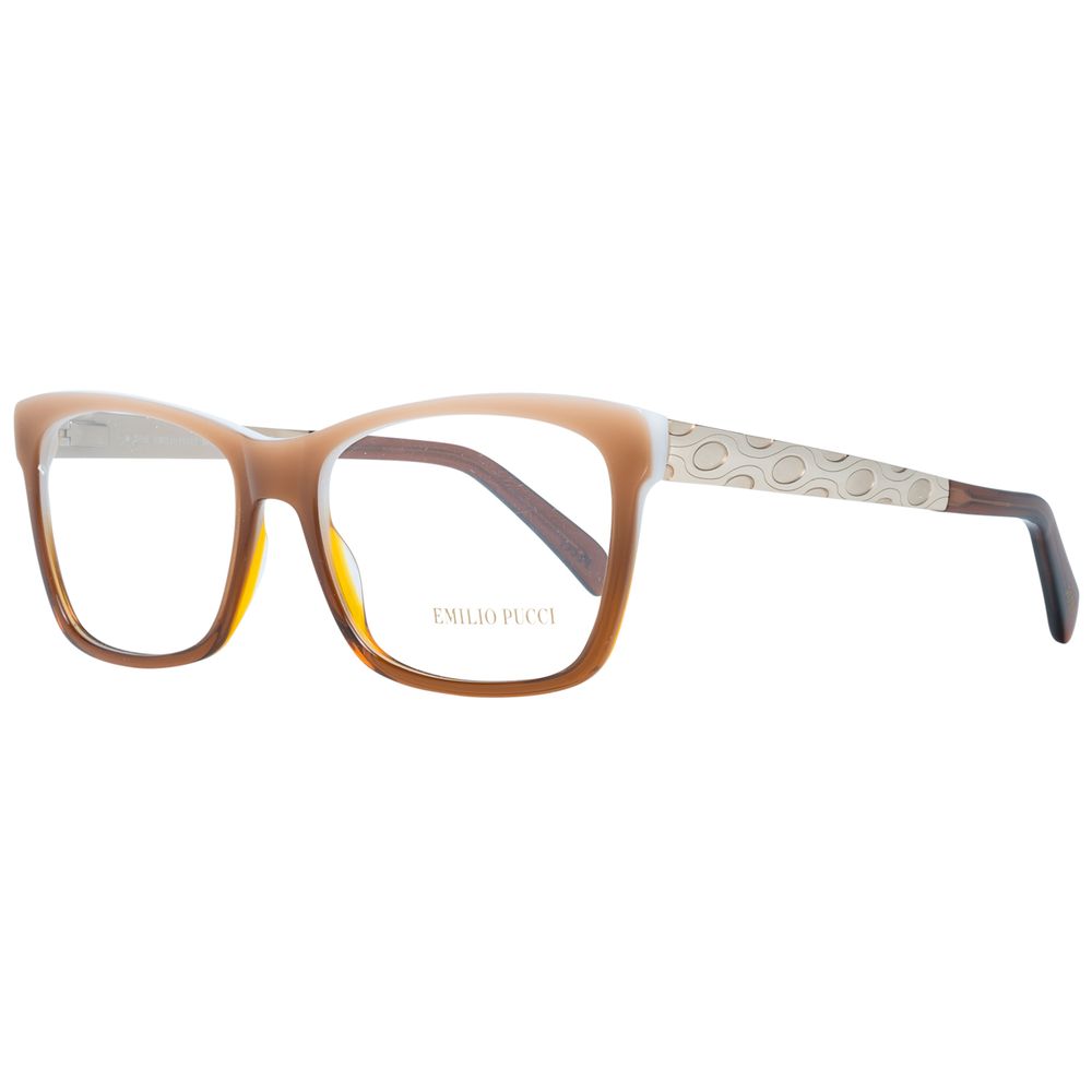 Emilio Pucci Brown Plastic Glasses Frames Emilio Pucci