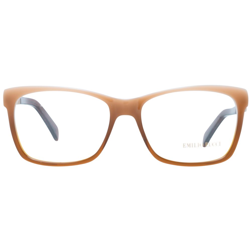 Emilio Pucci Brown Plastic Glasses Frames Emilio Pucci