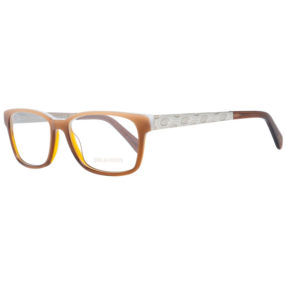 Emilio Pucci Brown Plastic Glasses Frames Emilio Pucci