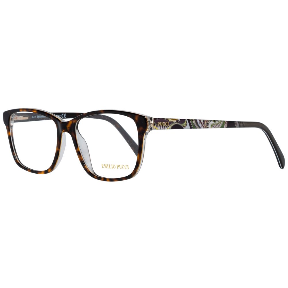 Emilio Pucci Brown Plastic Glasses Frames Emilio Pucci