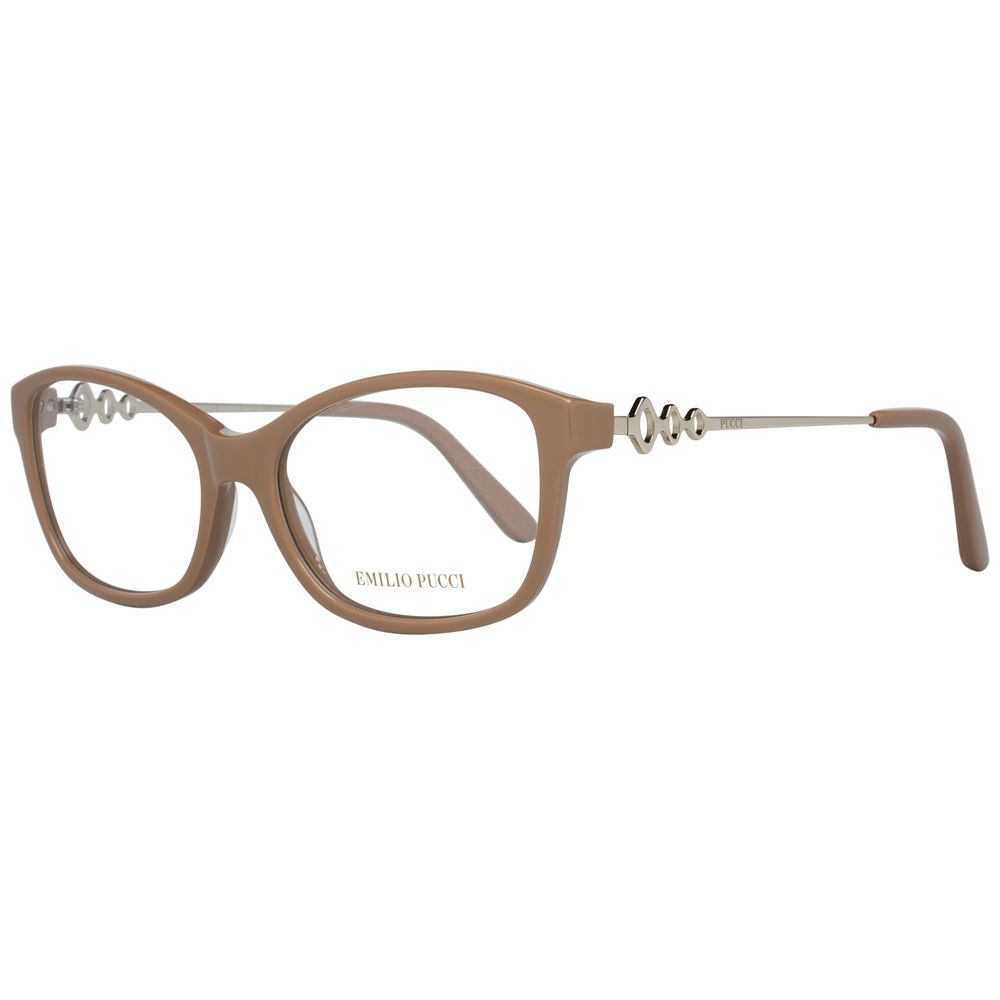 Emilio Pucci Brown Metal Glasses Frames Emilio Pucci