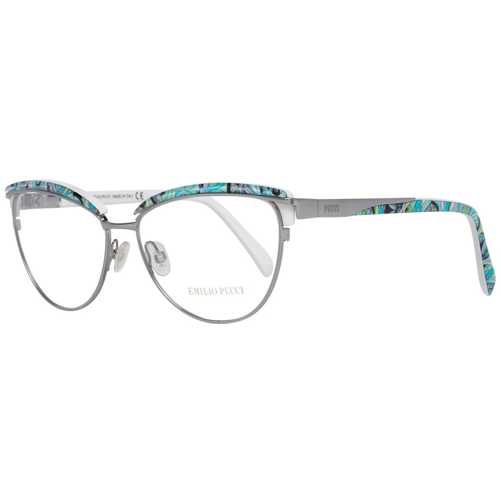 Emilio Pucci Gray Metal Glasses Frames Emilio Pucci