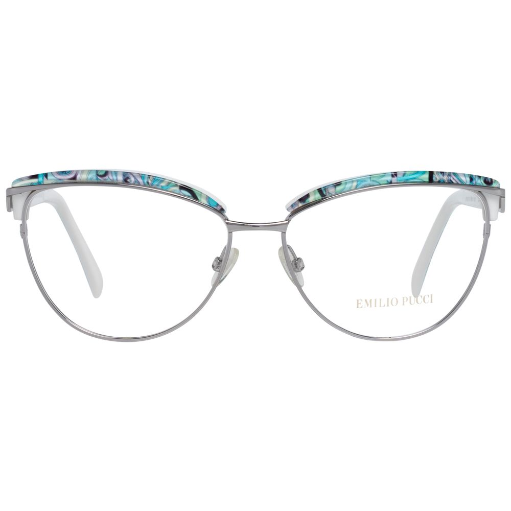 Emilio Pucci Gray Metal Glasses Frames Emilio Pucci