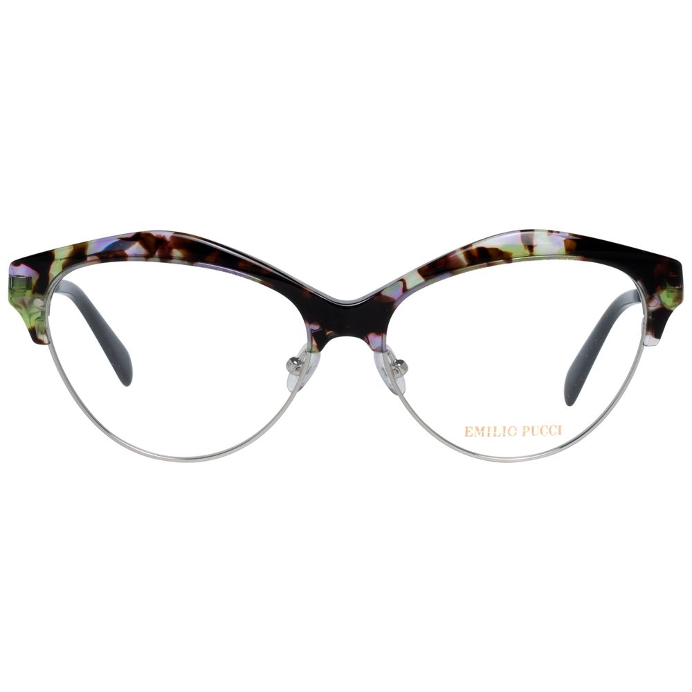 Emilio Pucci Brown Metal Glasses Frames Emilio Pucci