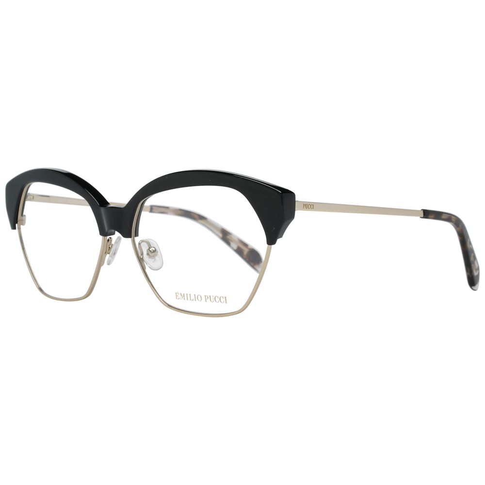 Emilio Pucci Black Metal Glasses Frames