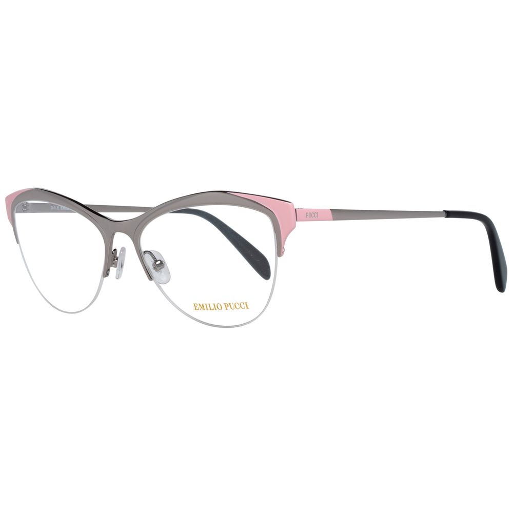 Emilio Pucci Gray Metal Glasses Frames Emilio Pucci