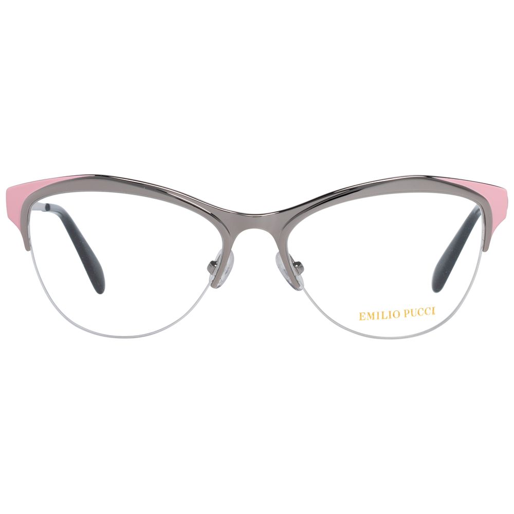 Emilio Pucci Gray Metal Glasses Frames Emilio Pucci