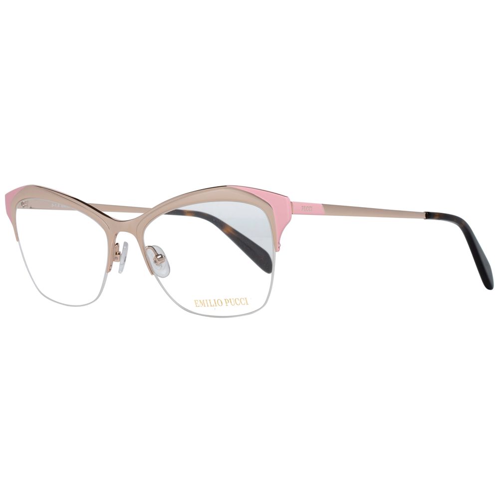 Emilio Pucci Gold Metal Glasses Frames Emilio Pucci