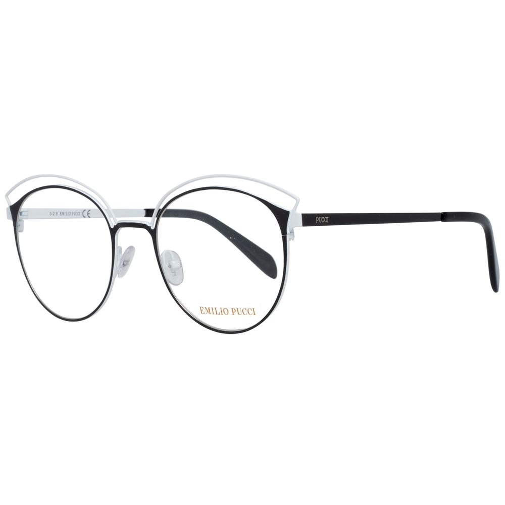Emilio Pucci Black Metal Glasses Frames Emilio Pucci