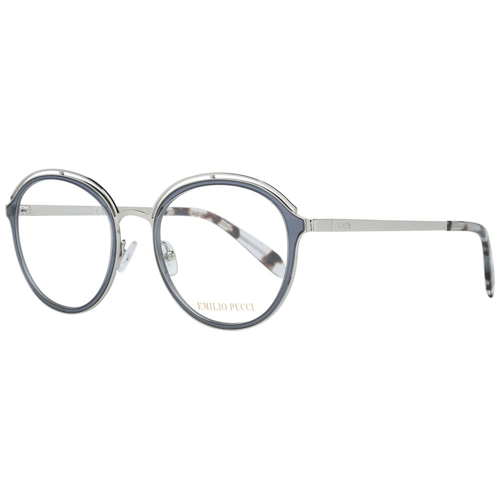 Emilio Pucci Gray Metal Glasses Frames Emilio Pucci
